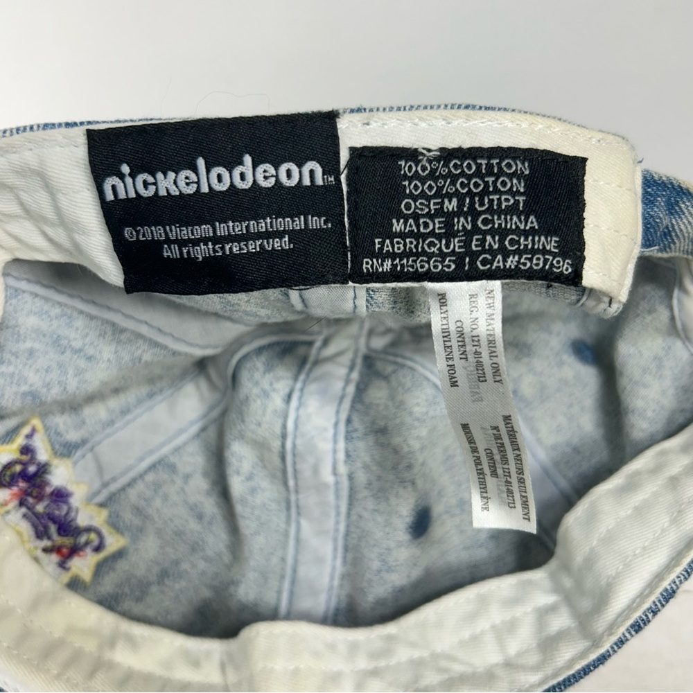 Rugrats TVshow 90s Cartoon Nickelodeon AcidWash Denim Hat Cap StrapBack One Size - Picture 10 of 11
